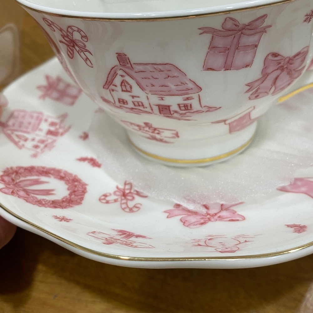 NWT.  Grace Teaware, fine porcelain, teacup and saucer set. - Picture 2 of 11
